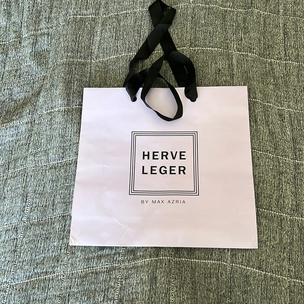 Small Herve Leger shopping bag